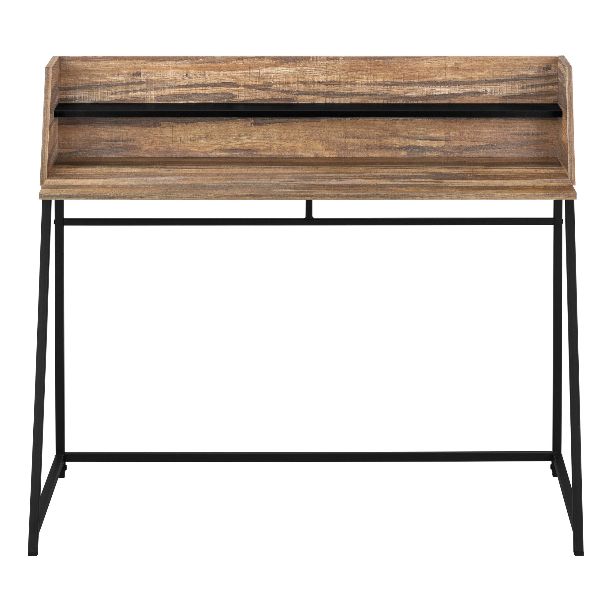 COMPUTER DESK - 48""L / BROWN RECLAIMED WOOD / BLACK METAL