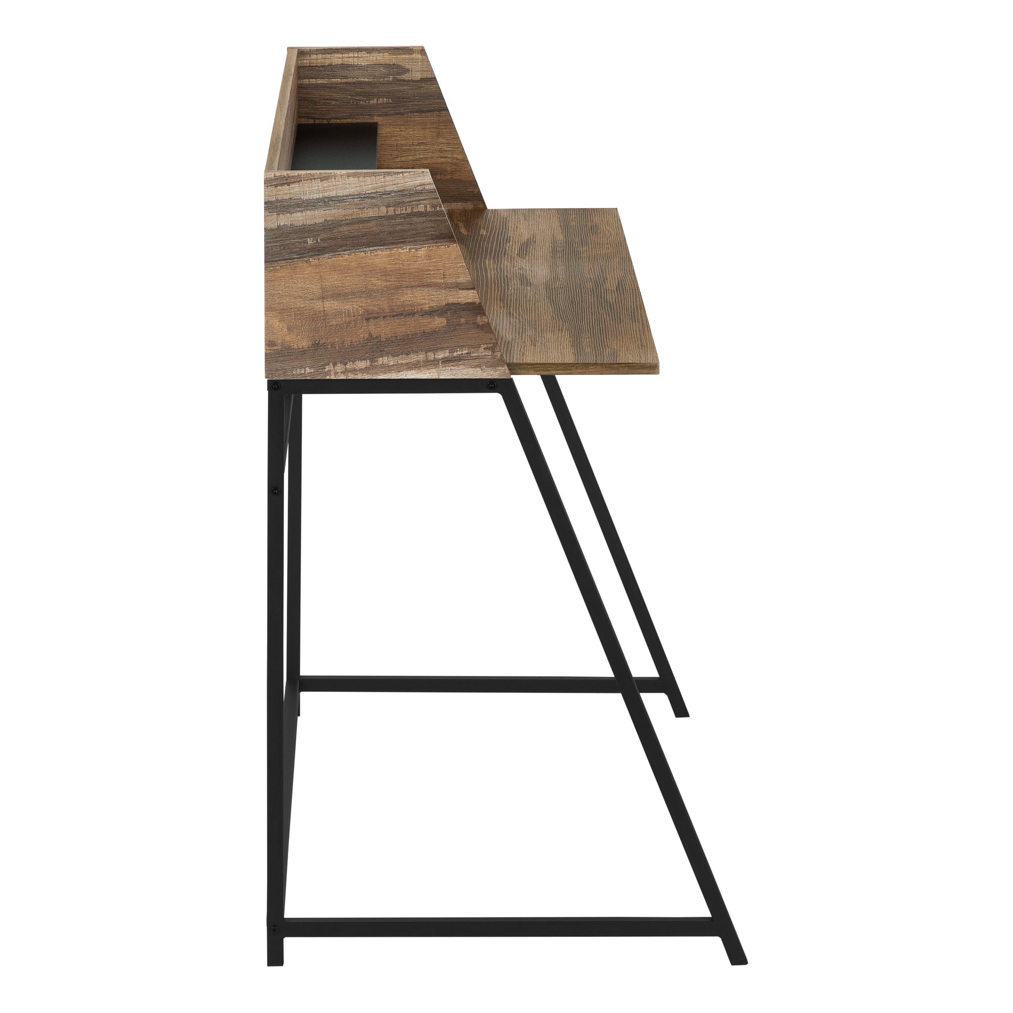 COMPUTER DESK - 48""L / BROWN RECLAIMED WOOD / BLACK METAL