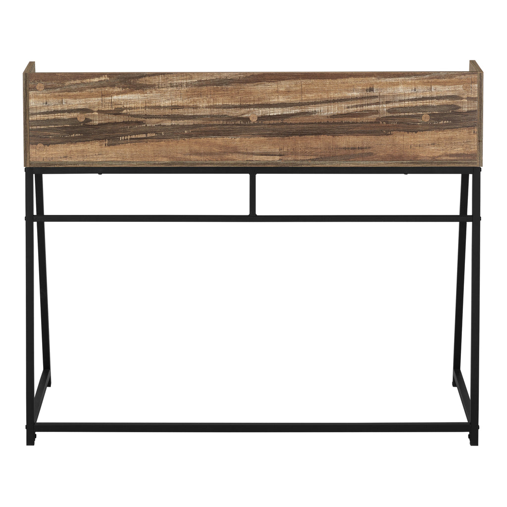 COMPUTER DESK - 48""L / BROWN RECLAIMED WOOD / BLACK METAL