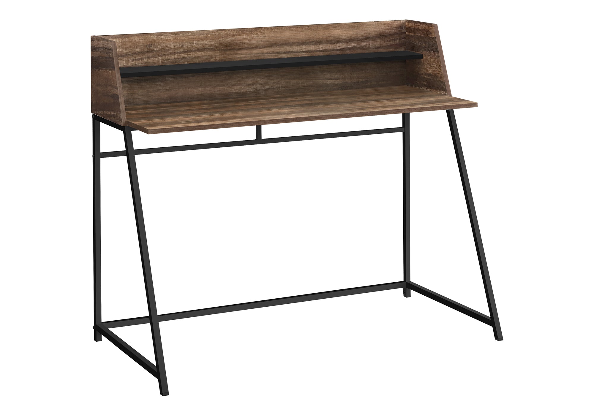 COMPUTER DESK - 48""L / BROWN RECLAIMED WOOD / BLACK METAL