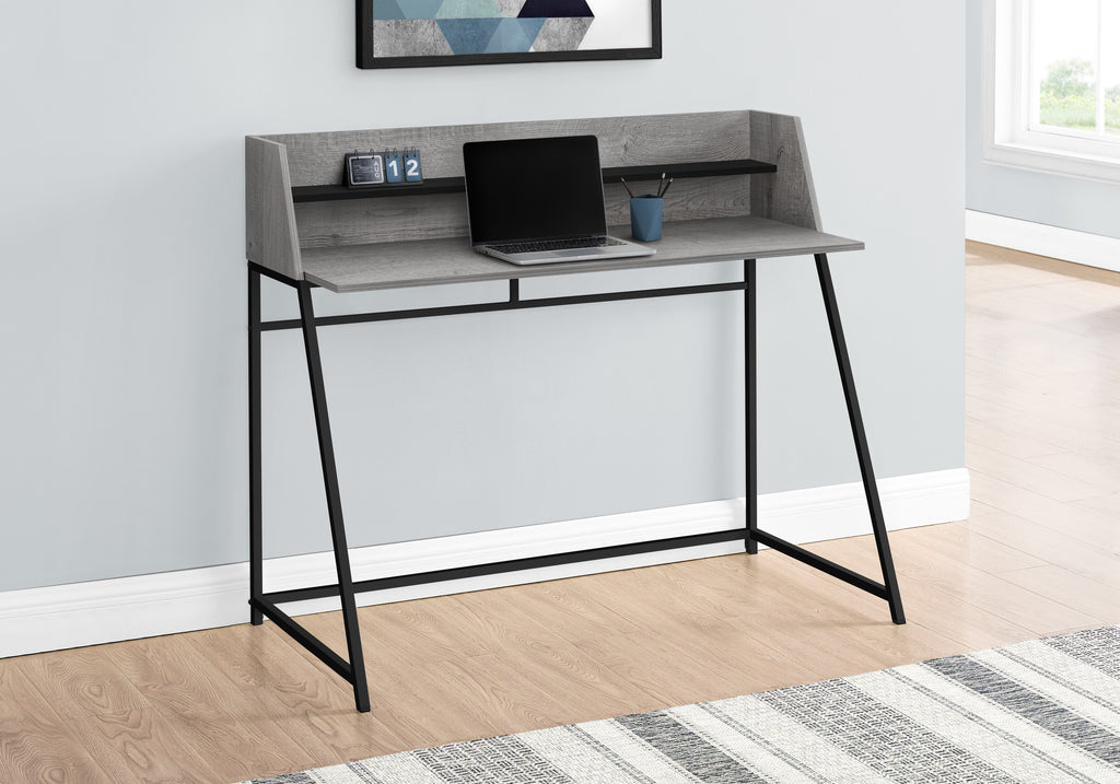 COMPUTER DESK - 48""L / GREY / BLACK METAL