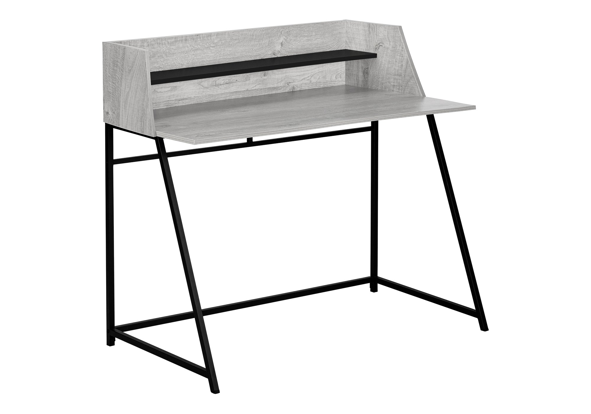 COMPUTER DESK - 48""L / GREY / BLACK METAL
