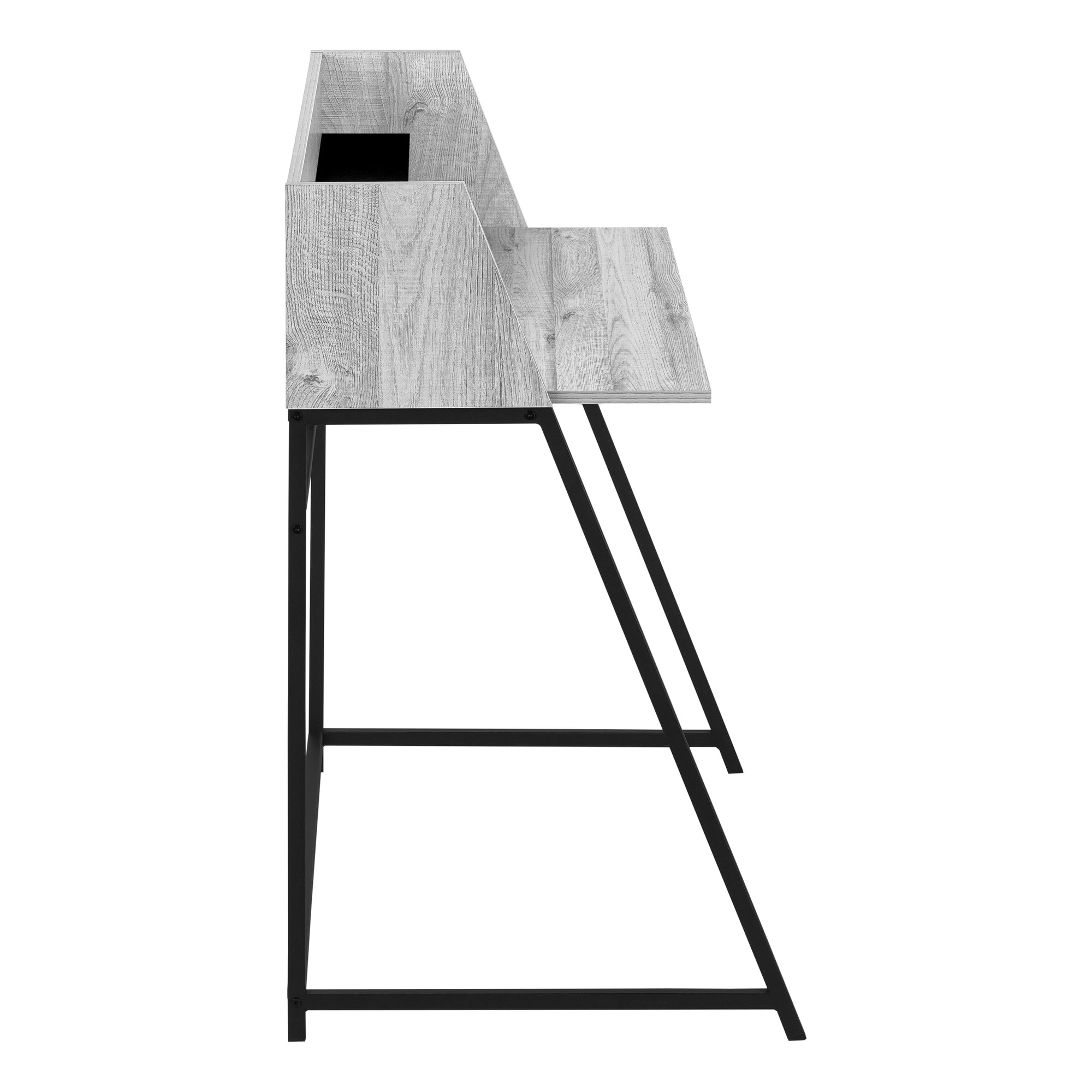 COMPUTER DESK - 48""L / GREY / BLACK METAL