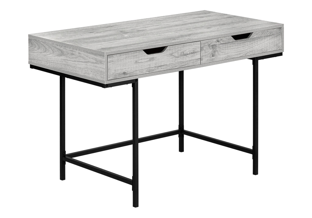 COMPUTER DESK - 48""L / GREY / BLACK METAL