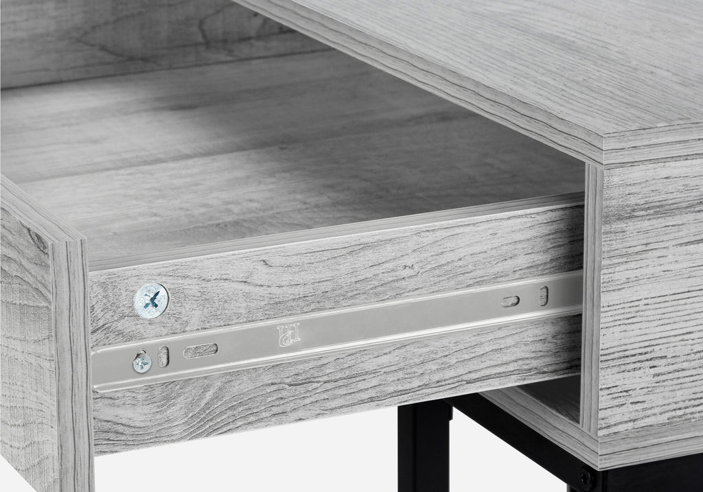 COMPUTER DESK - 48""L / GREY / BLACK METAL