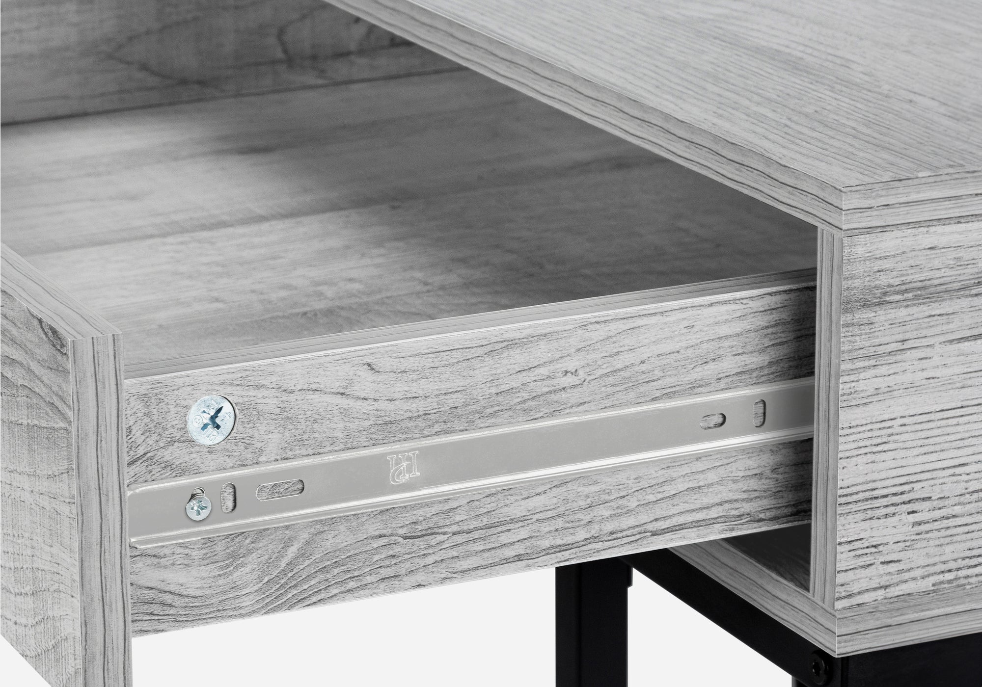 COMPUTER DESK - 48""L / GREY / BLACK METAL