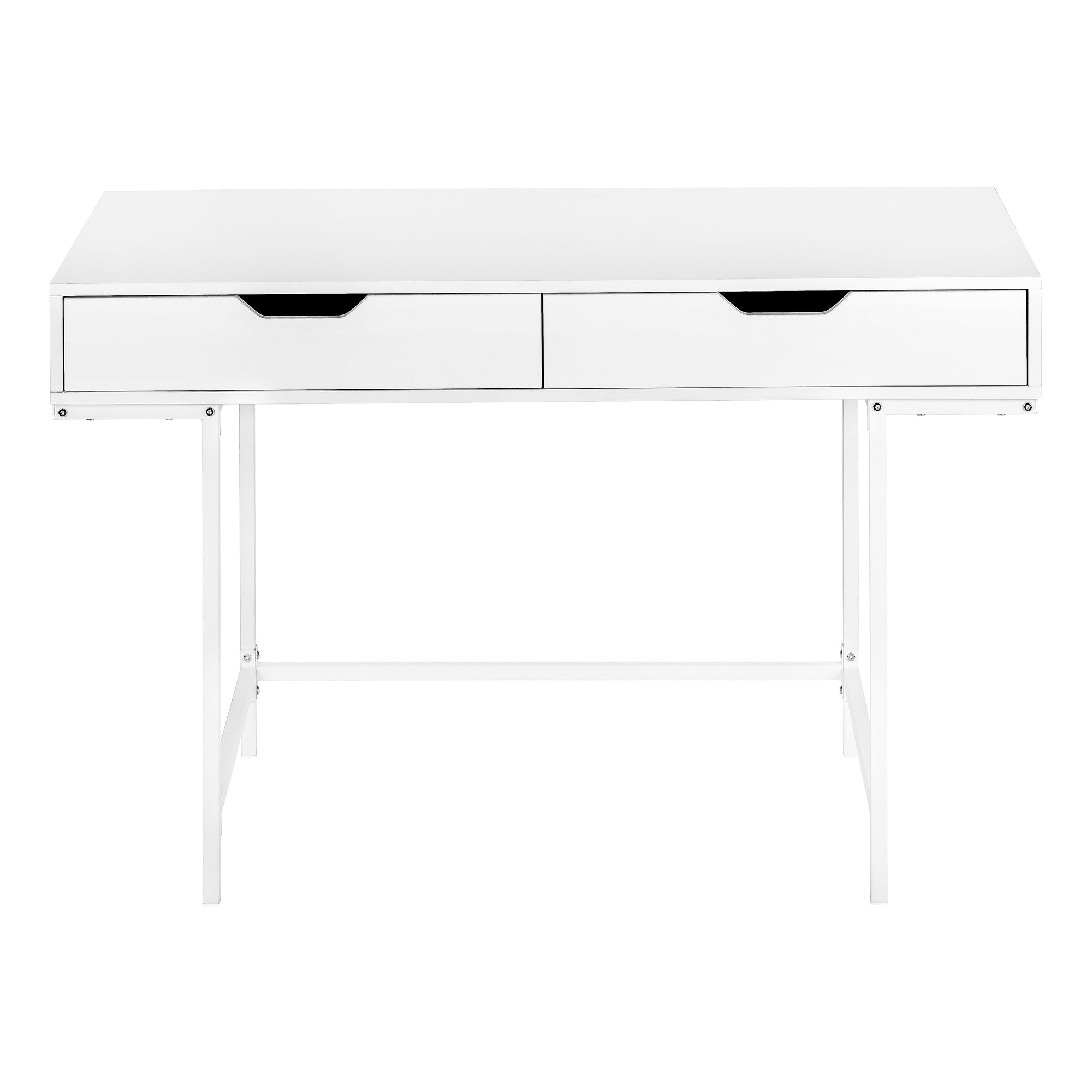 COMPUTER DESK - 48""L / WHITE / WHITE METAL