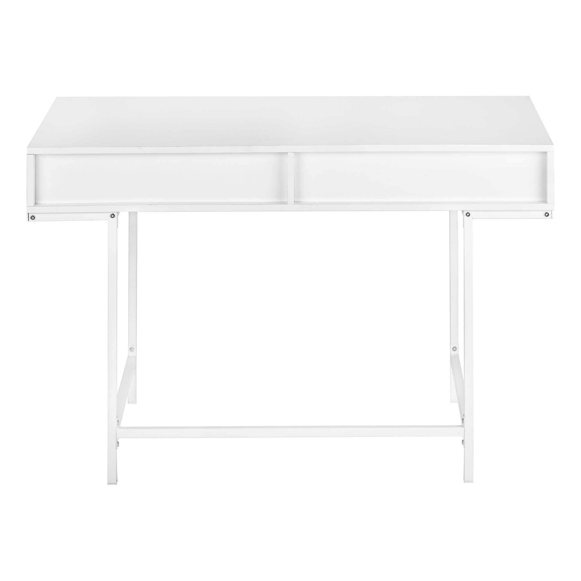 COMPUTER DESK - 48""L / WHITE / WHITE METAL