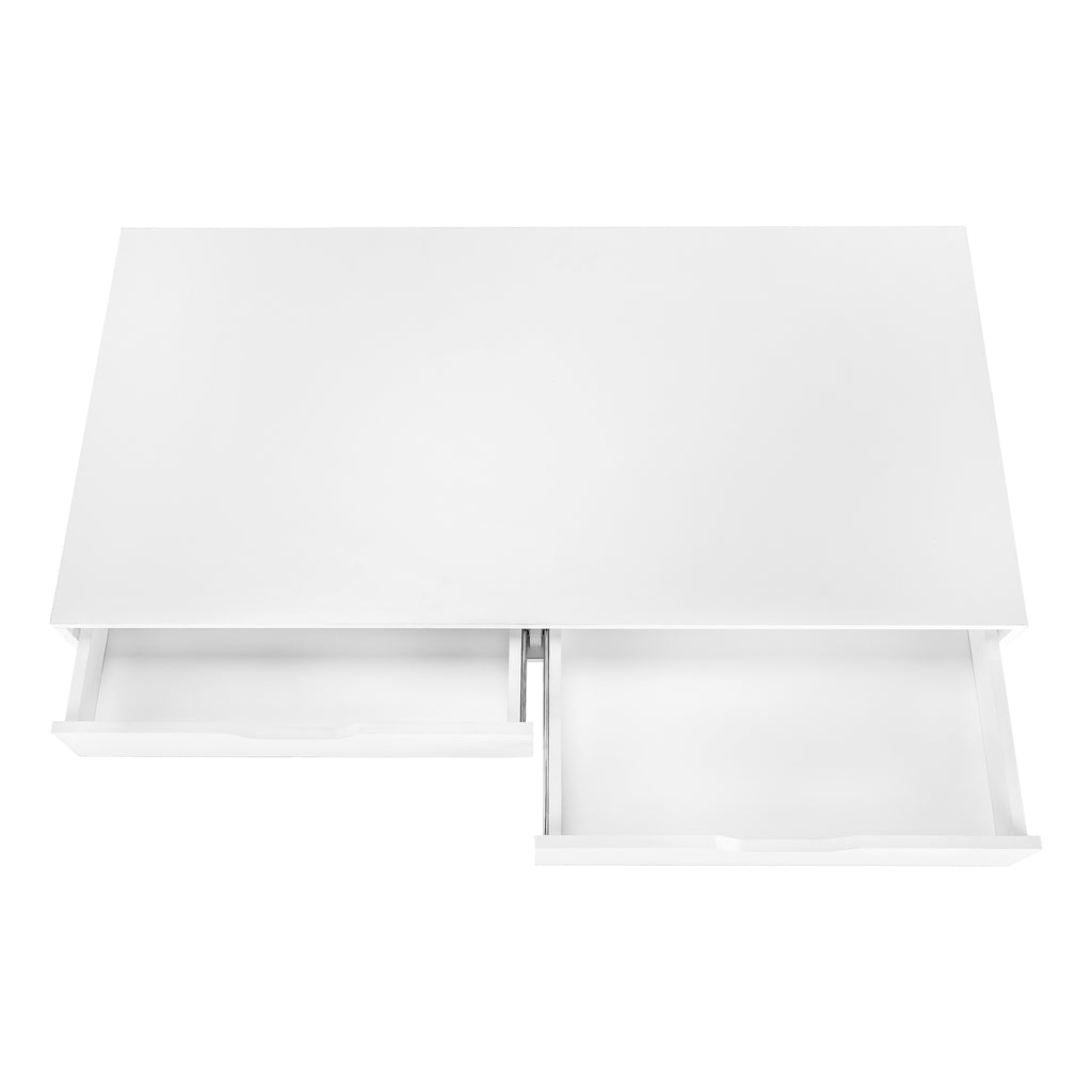 COMPUTER DESK - 48""L / WHITE / WHITE METAL