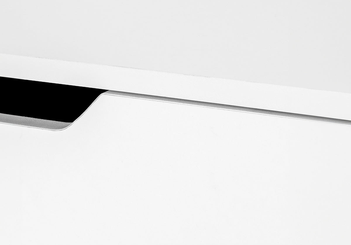 COMPUTER DESK - 48""L / WHITE / WHITE METAL