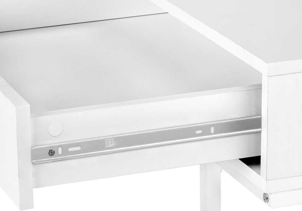 COMPUTER DESK - 48""L / WHITE / WHITE METAL