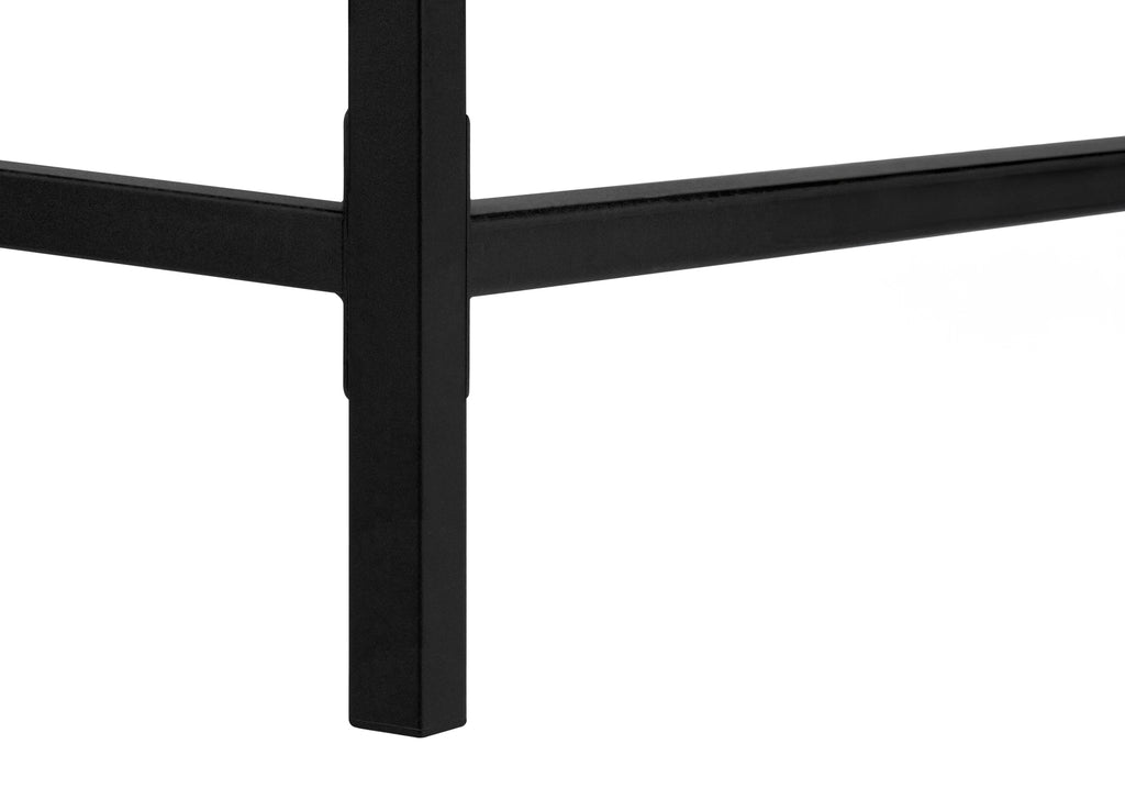 COMPUTER DESK - 48""L / DARK TAUPE / BLACK METAL