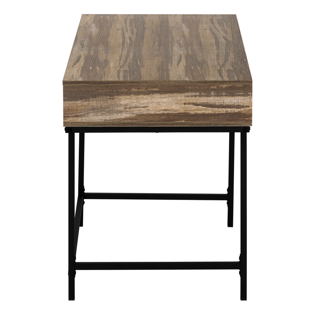 COMPUTER DESK - 48""L / BROWN RECLAIMED WOOD / BLACK METAL