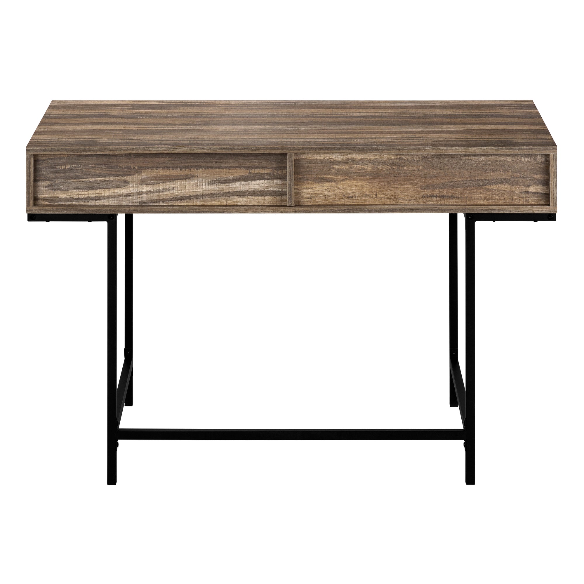 COMPUTER DESK - 48""L / BROWN RECLAIMED WOOD / BLACK METAL