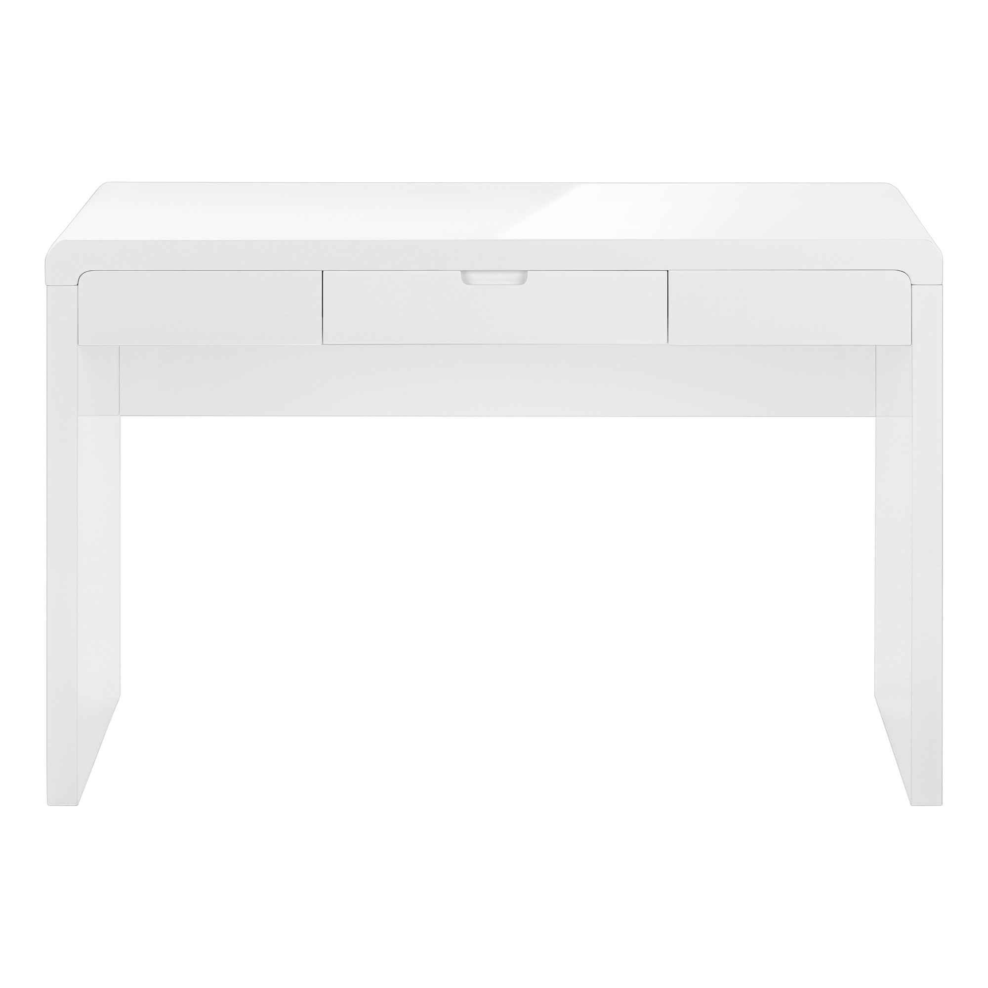 COMPUTER DESK - 48""L / HIGH GLOSSY WHITE / STORAGE DRAWER