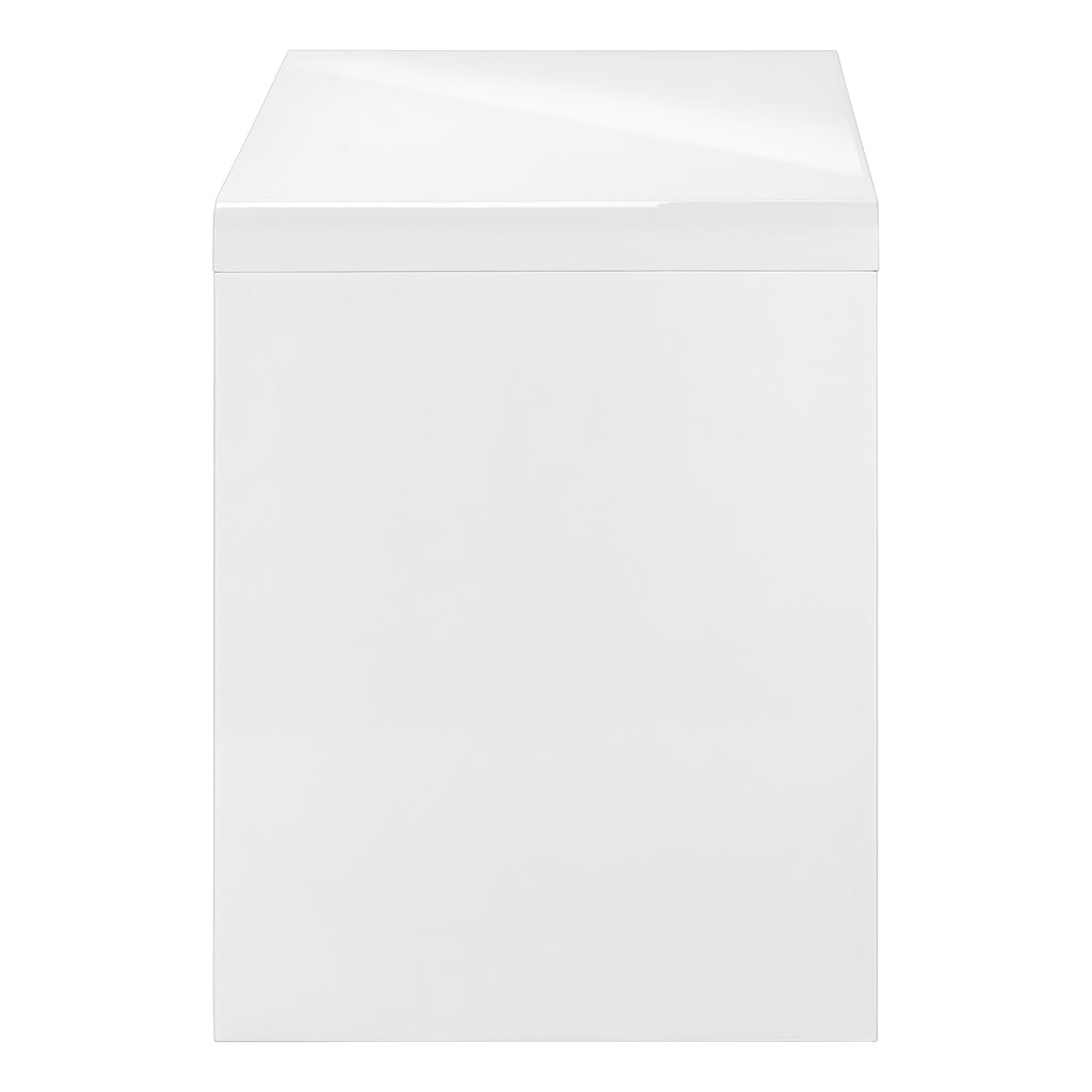 COMPUTER DESK - 48""L / HIGH GLOSSY WHITE / STORAGE DRAWER