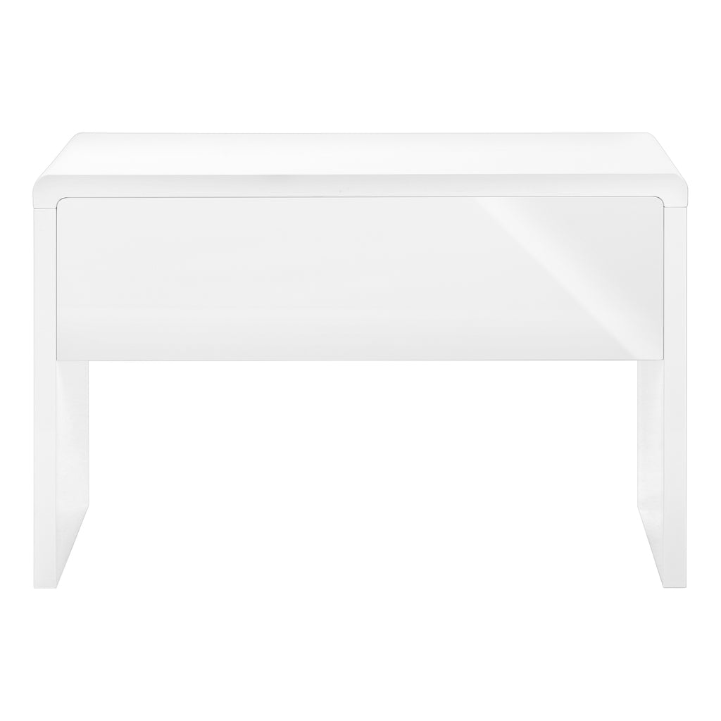 COMPUTER DESK - 48""L / HIGH GLOSSY WHITE / STORAGE DRAWER