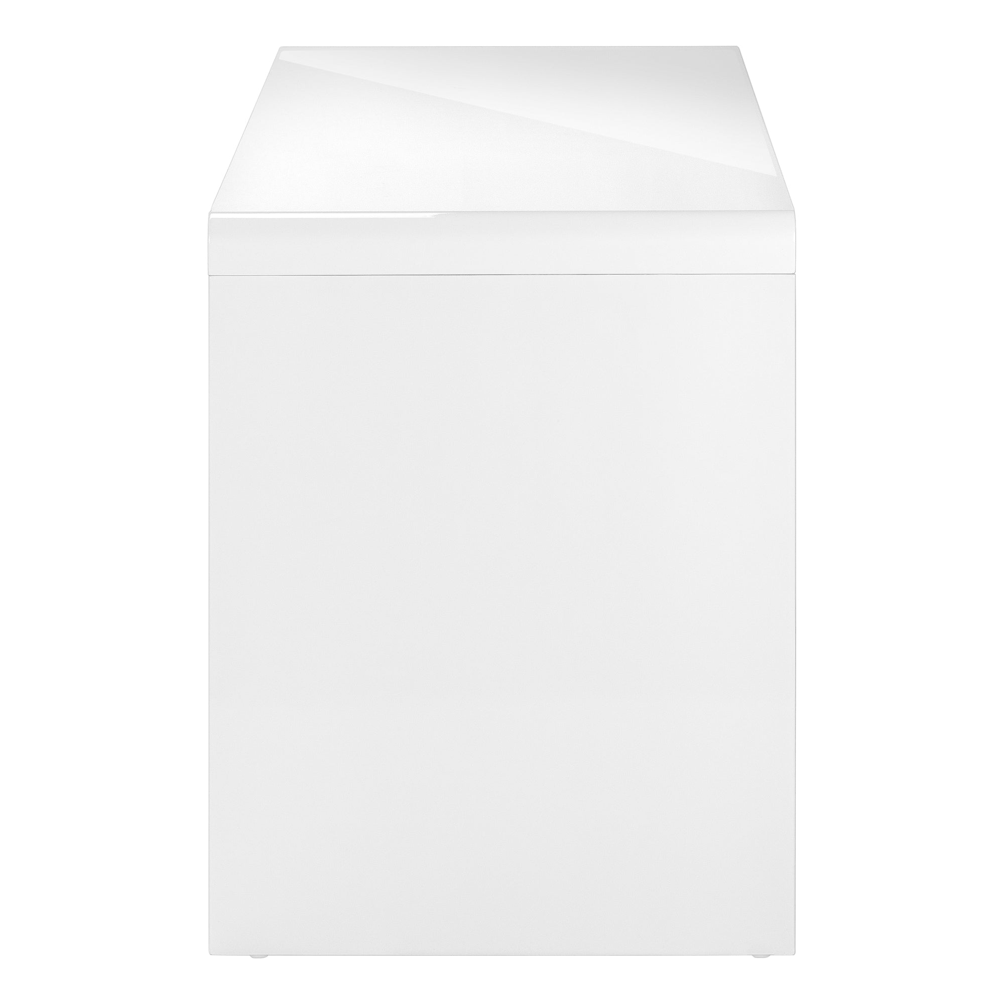 COMPUTER DESK - 60""L / HIGH GLOSSY WHITE L/R FACE DRAWER