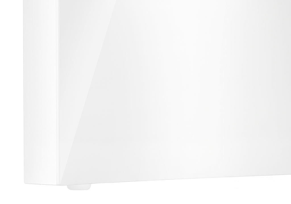 COMPUTER DESK - 60""L / HIGH GLOSSY WHITE L/R FACE DRAWER