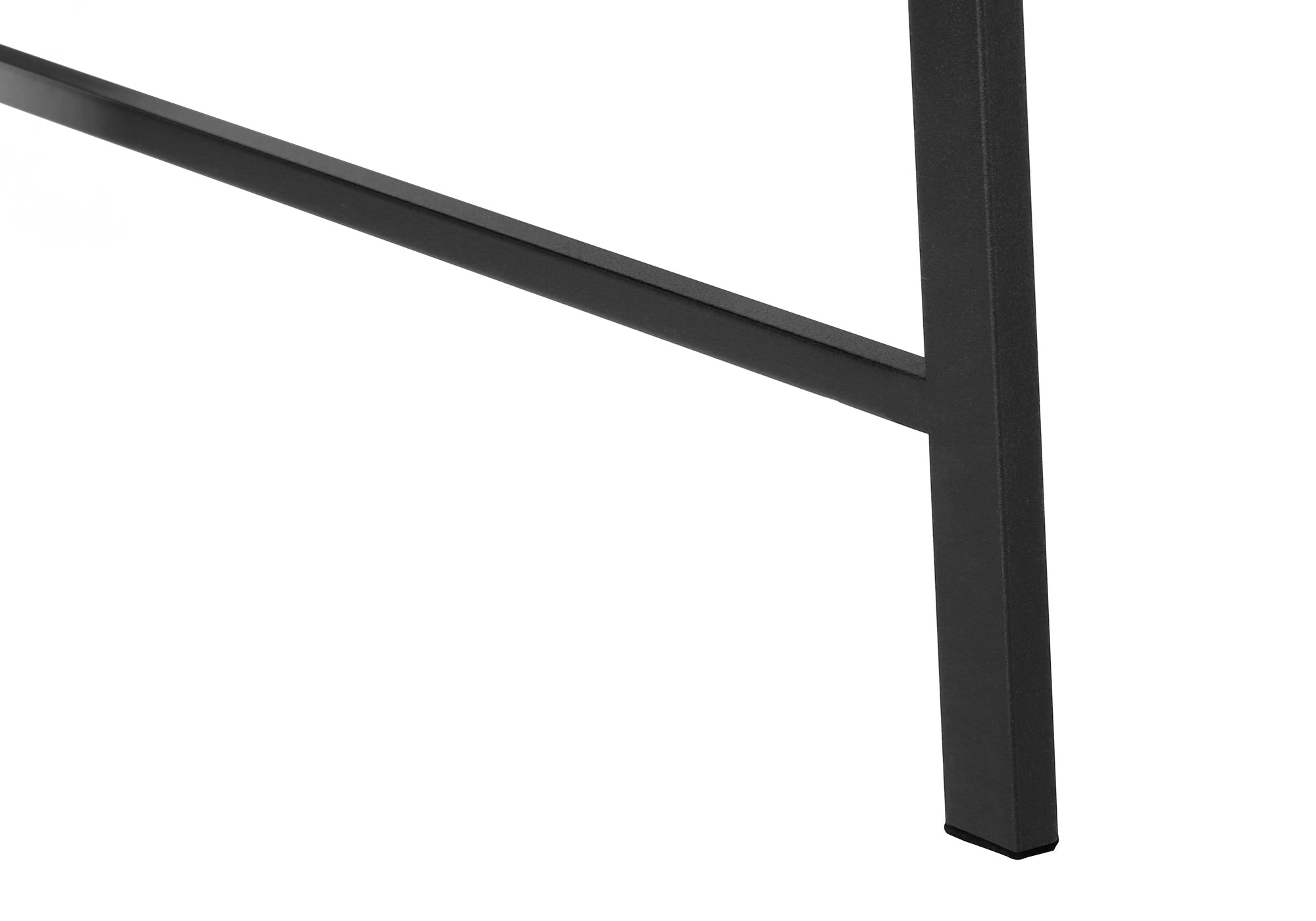 COMPUTER DESK - 48""L / DARK TAUPE TOP/ BLACK METAL CORNER