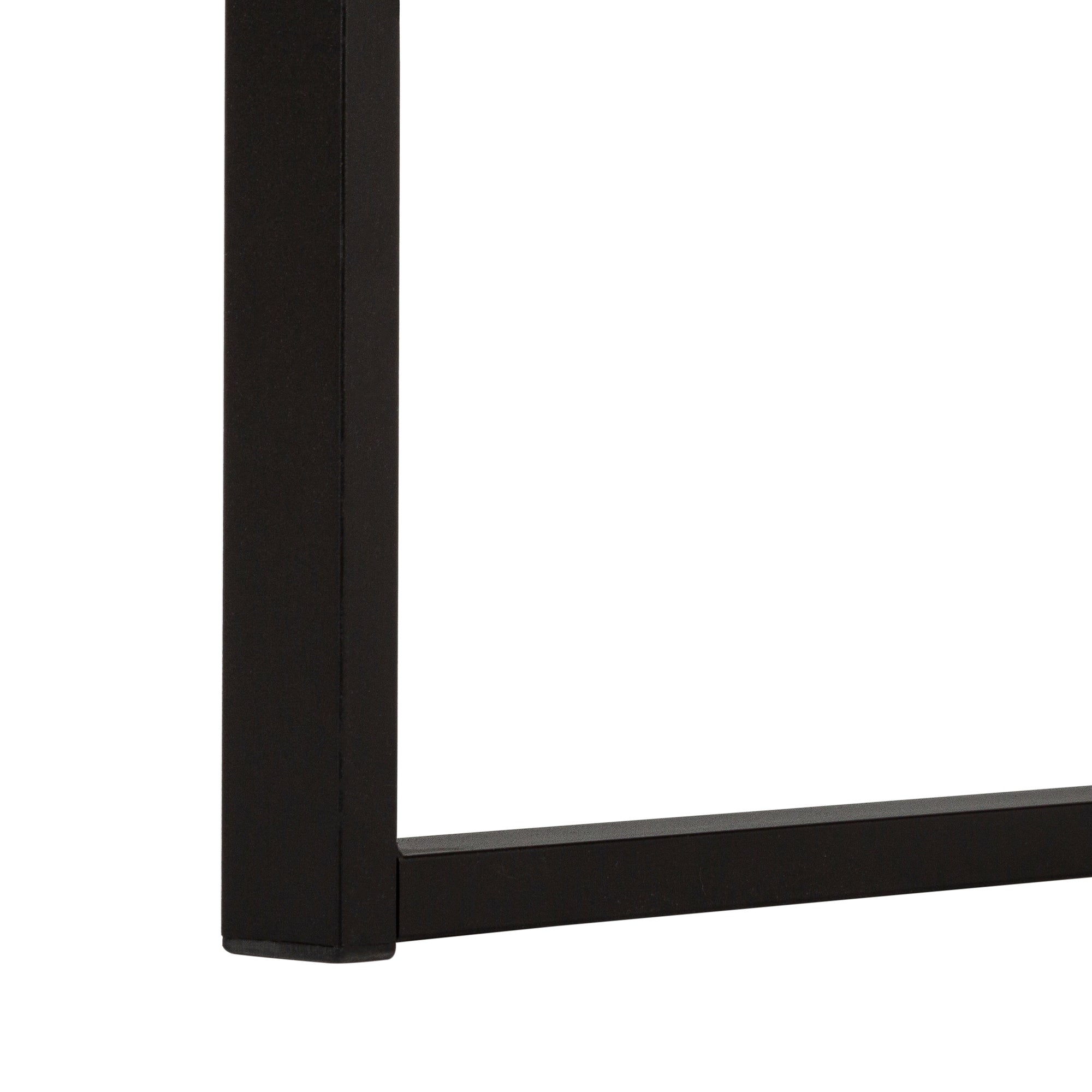 COMPUTER DESK - 70""L / WALNUT / BLACK METAL / L/R FACE