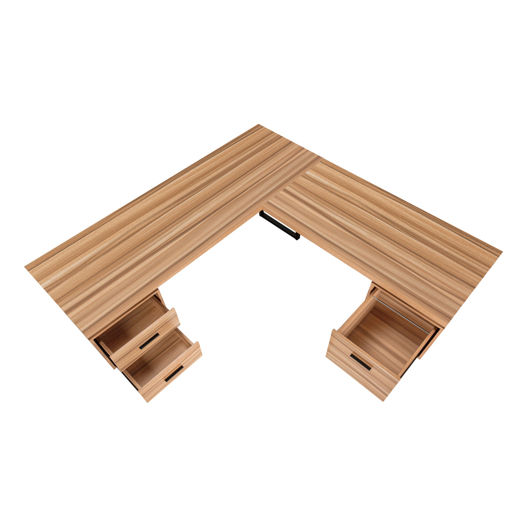 COMPUTER DESK - 70""L / RECLAIMED WOOD / BLACK METAL / L/R