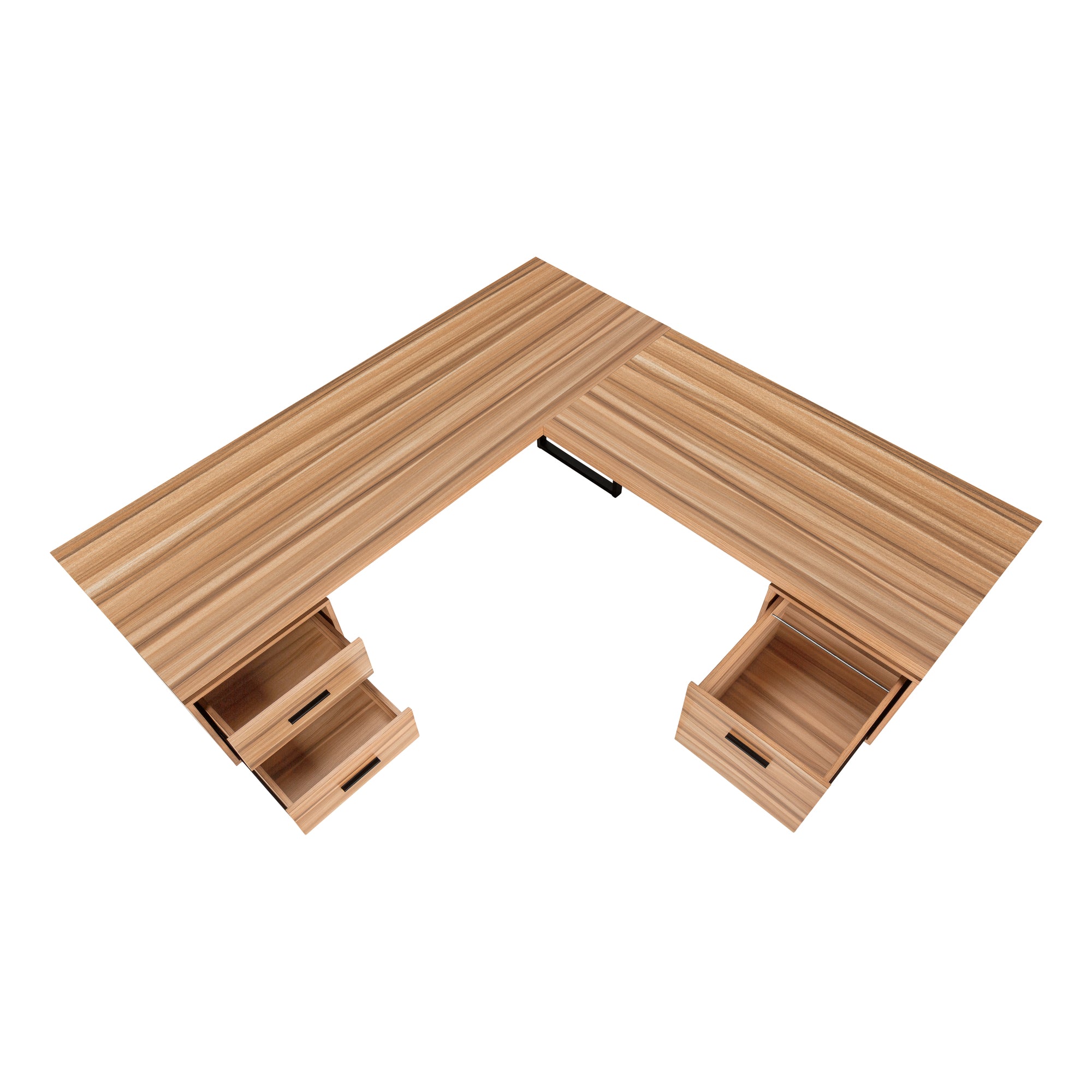 COMPUTER DESK - 70""L / RECLAIMED WOOD / BLACK METAL / L/R