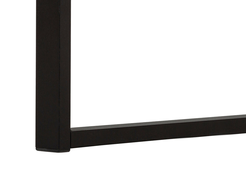 COMPUTER DESK - 60""L / WHITE / BLACK METAL