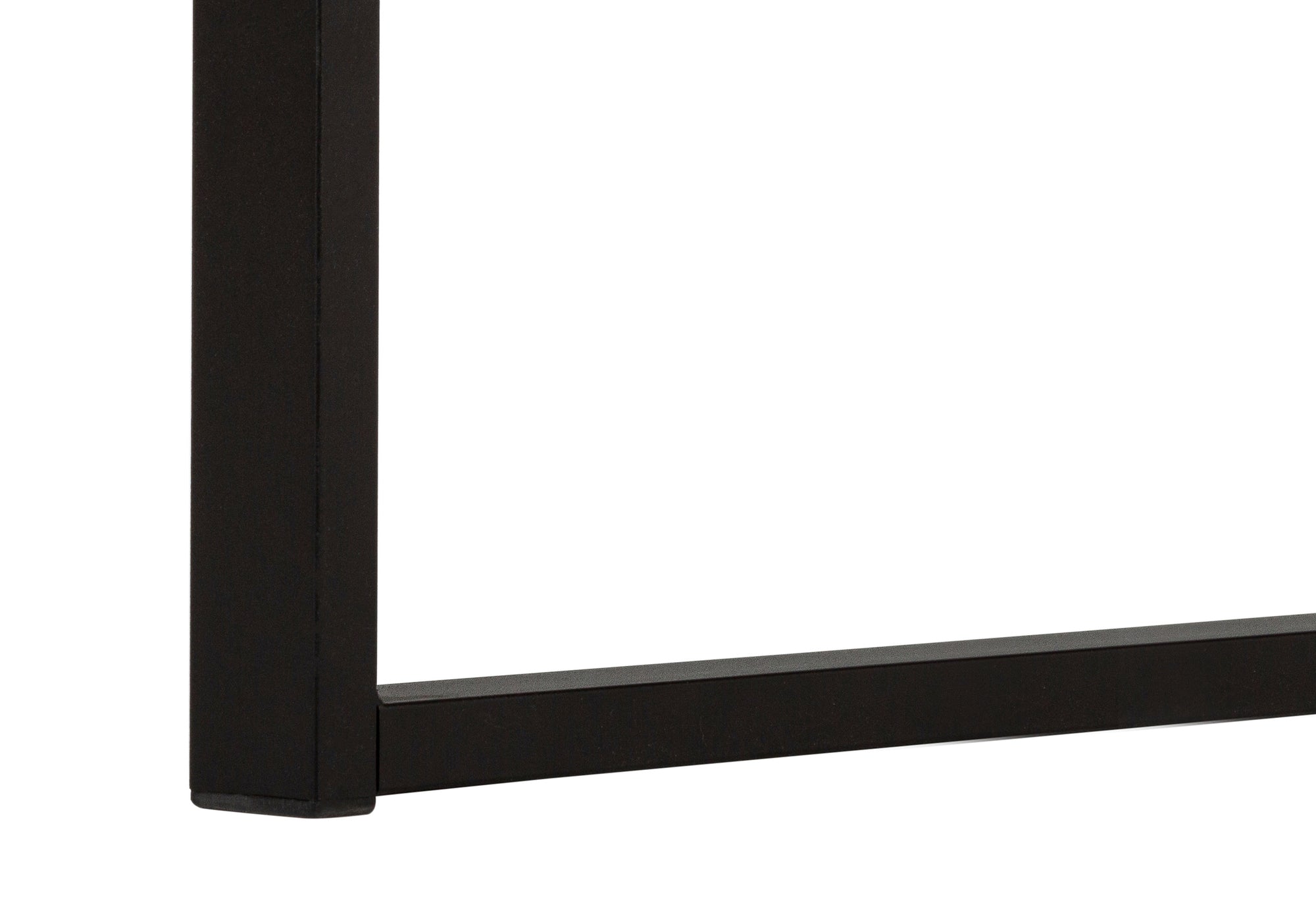 COMPUTER DESK - 60""L / WHITE / BLACK METAL