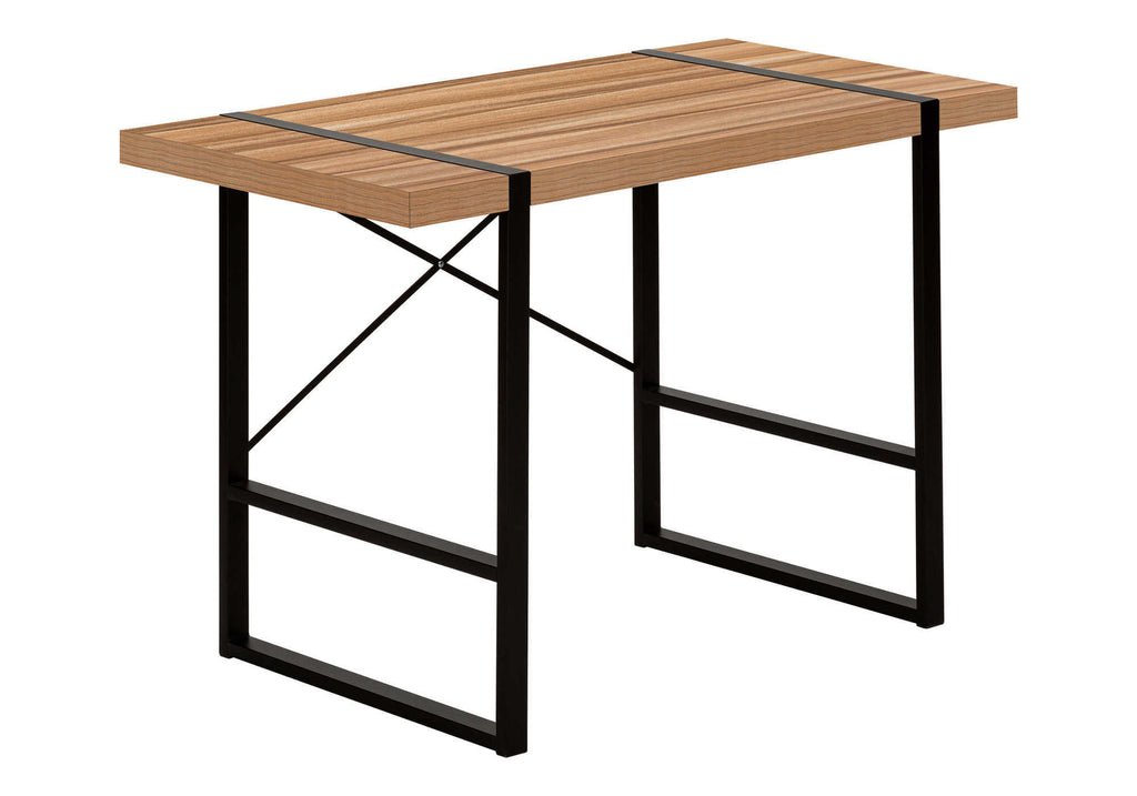 COMPUTER DESK - 48""L / LIGHT RECLAIMED WOOD / BLACK METAL