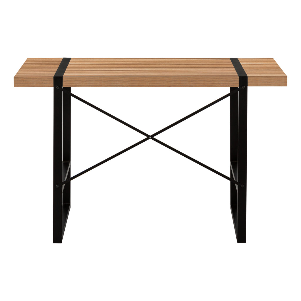 COMPUTER DESK - 48""L / LIGHT RECLAIMED WOOD / BLACK METAL