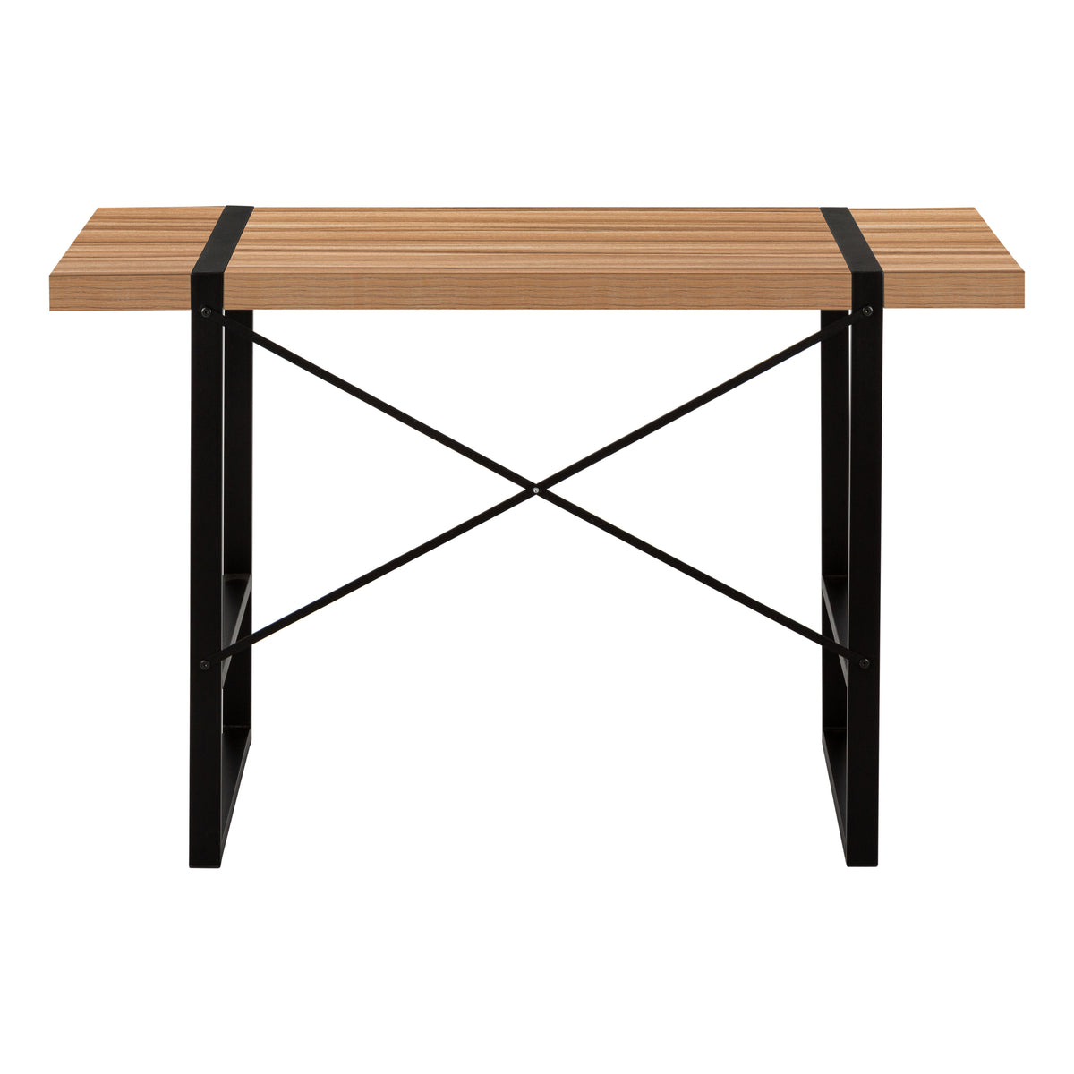 COMPUTER DESK - 48""L / LIGHT RECLAIMED WOOD / BLACK METAL