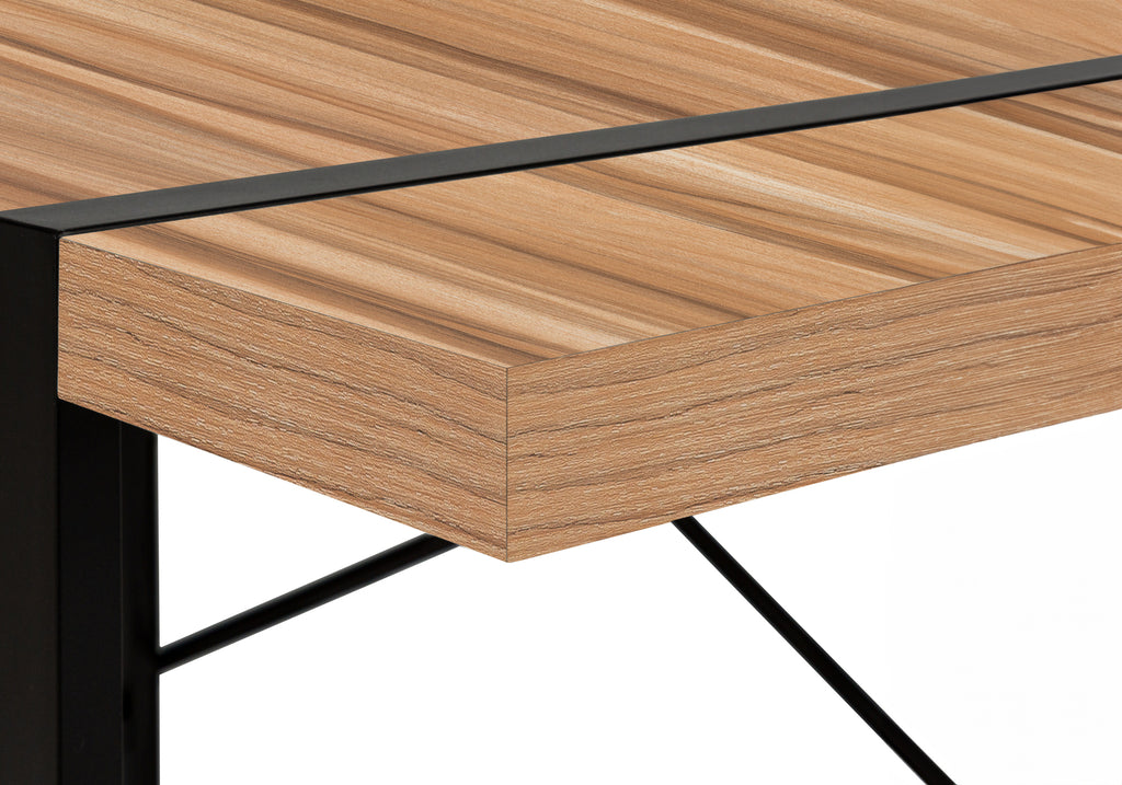 COMPUTER DESK - 48""L / LIGHT RECLAIMED WOOD / BLACK METAL