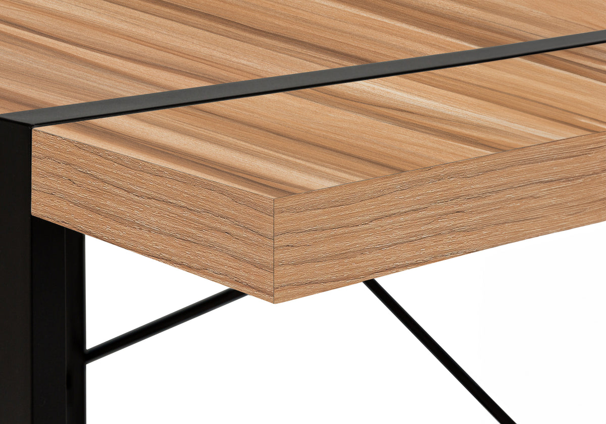 COMPUTER DESK - 48""L / LIGHT RECLAIMED WOOD / BLACK METAL