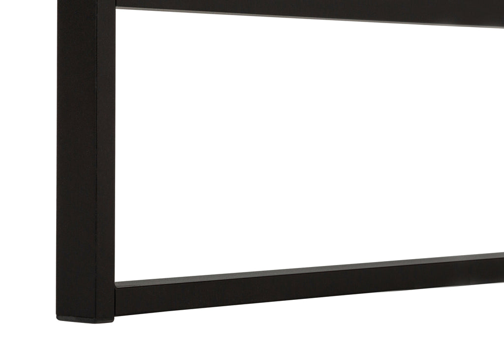 COMPUTER DESK - 48""L / GREY CONCRETE-LOOK / BLACK METAL