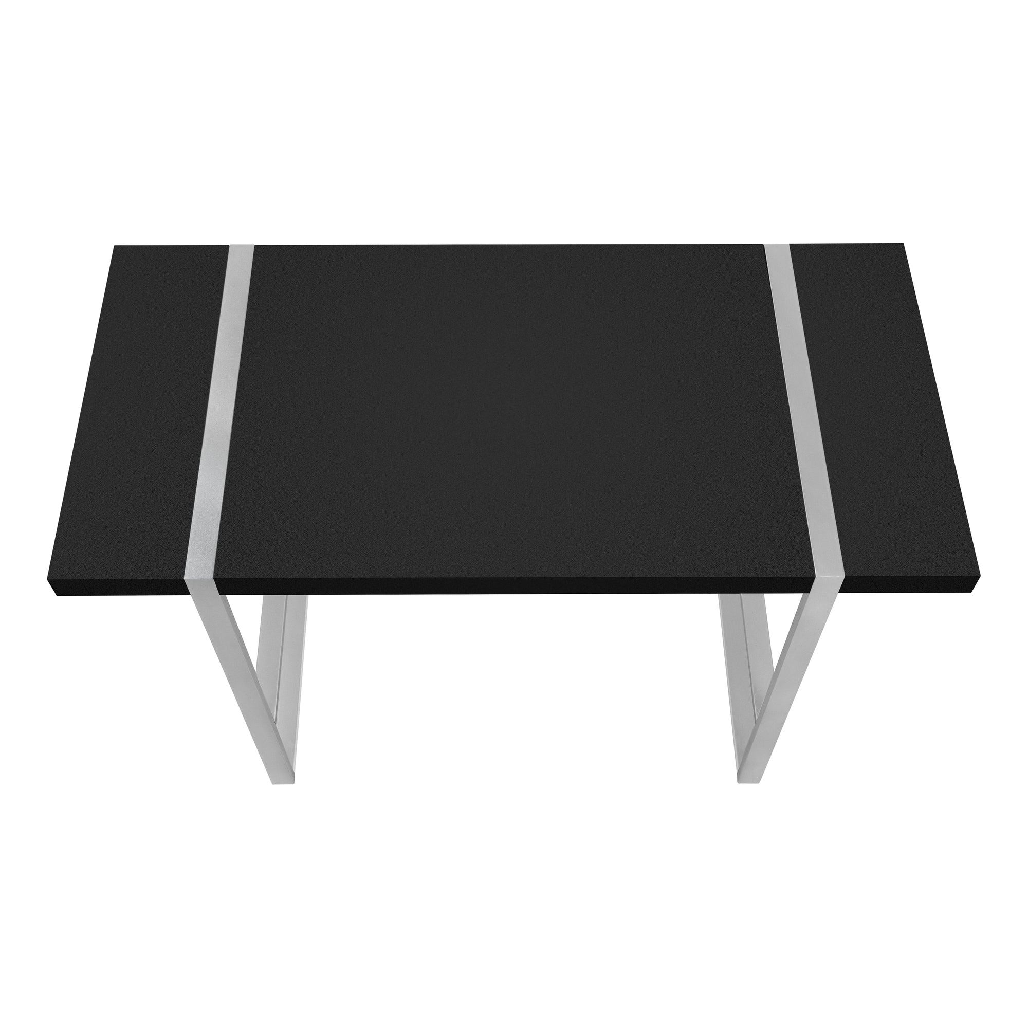 COMPUTER DESK - 48""L / BLACK / SILVER METAL