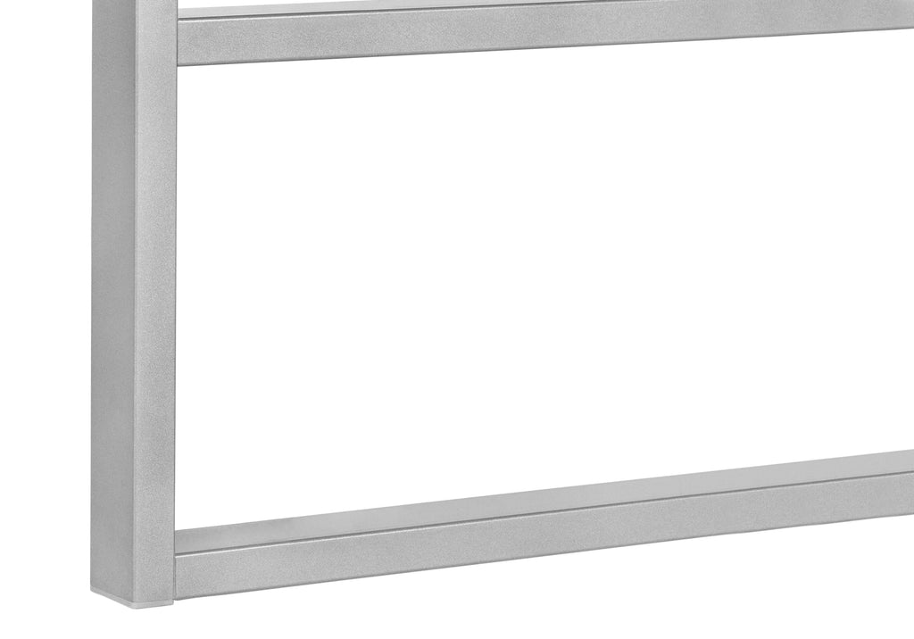 COMPUTER DESK - 48""L / BLACK / SILVER METAL