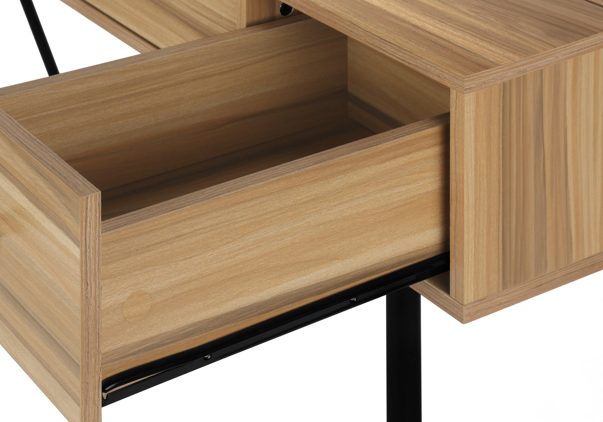 COMPUTER DESK - 48""L / LIGHT RECLAIMED WOOD / BLACK METAL