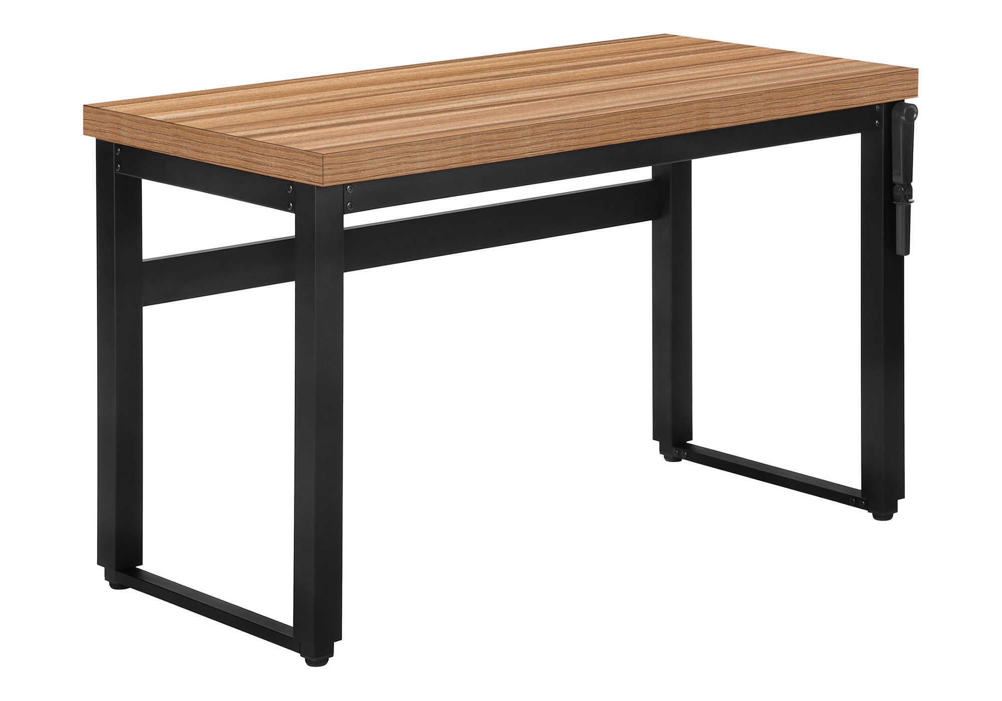 COMPUTER DESK - 48""L / RECLAIMED WOOD / ADJ.HEIGHT/ BLACK