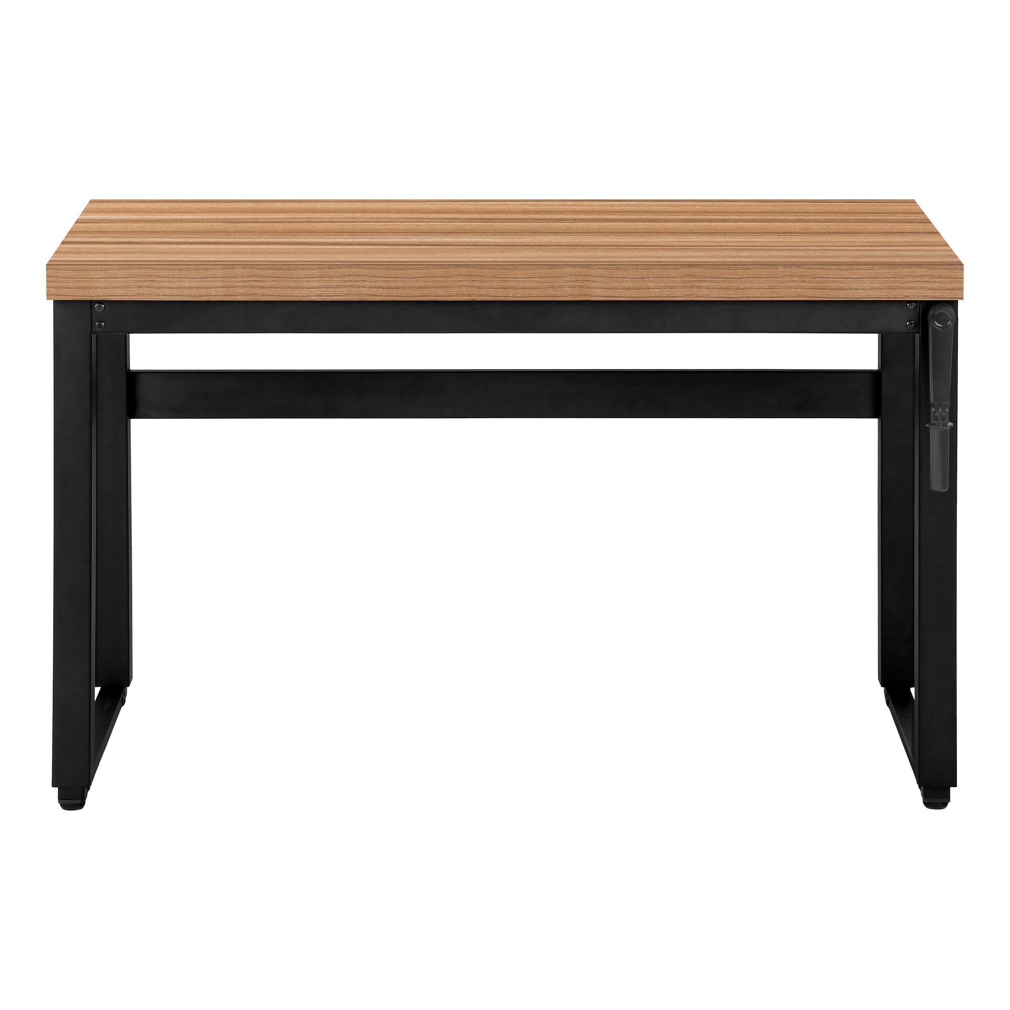 COMPUTER DESK - 48""L / RECLAIMED WOOD / ADJ.HEIGHT/ BLACK