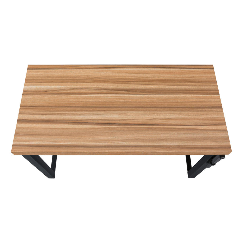 COMPUTER DESK - 48""L / RECLAIMED WOOD / ADJ.HEIGHT/ BLACK