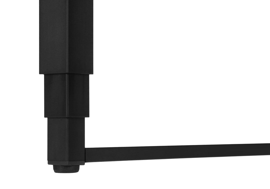 COMPUTER DESK - 48""L / NATURAL / ADJ.HEIGHT/ BLACK METAL