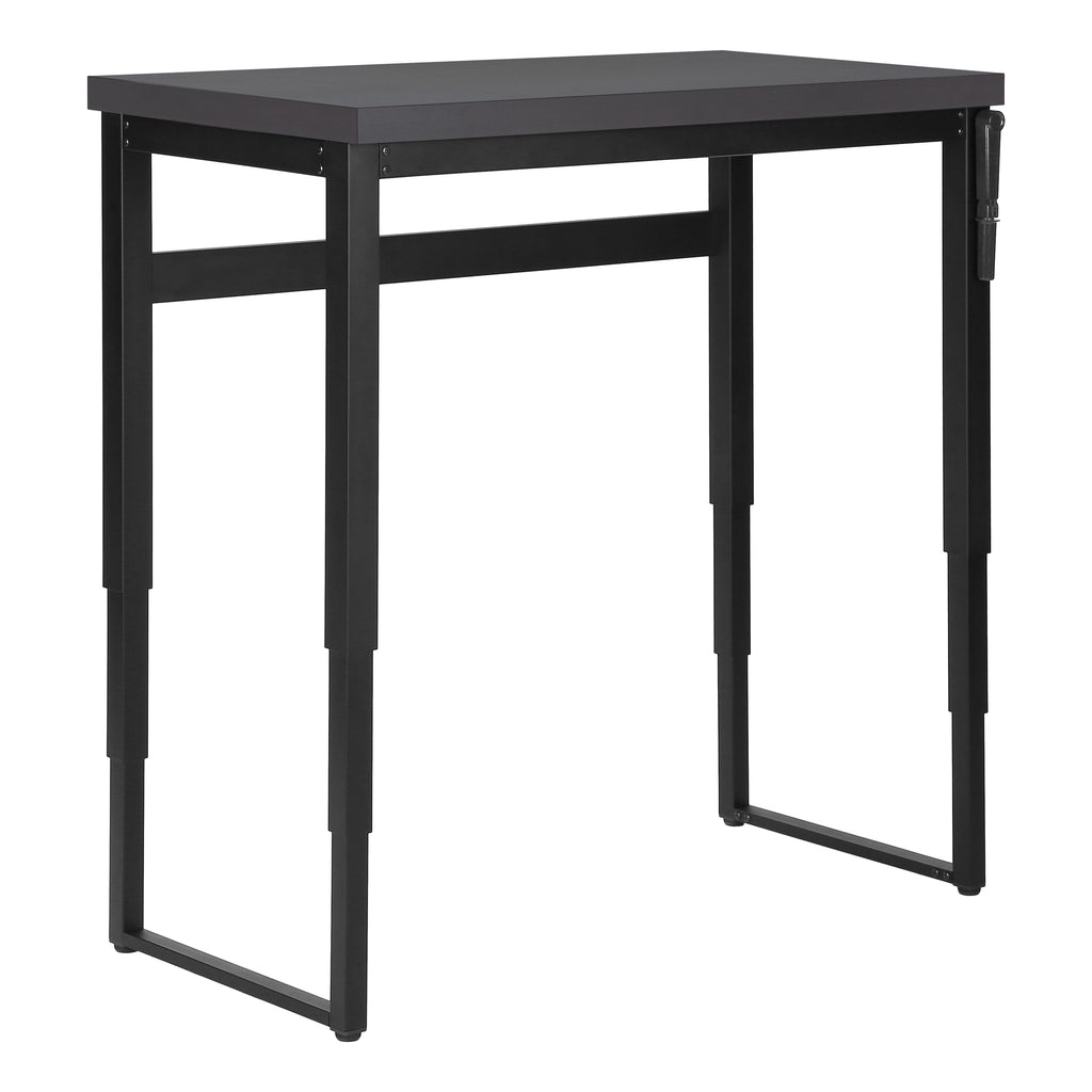 COMPUTER DESK - 48""L / MODERN GREY / ADJ.HEIGHT/ BLACK