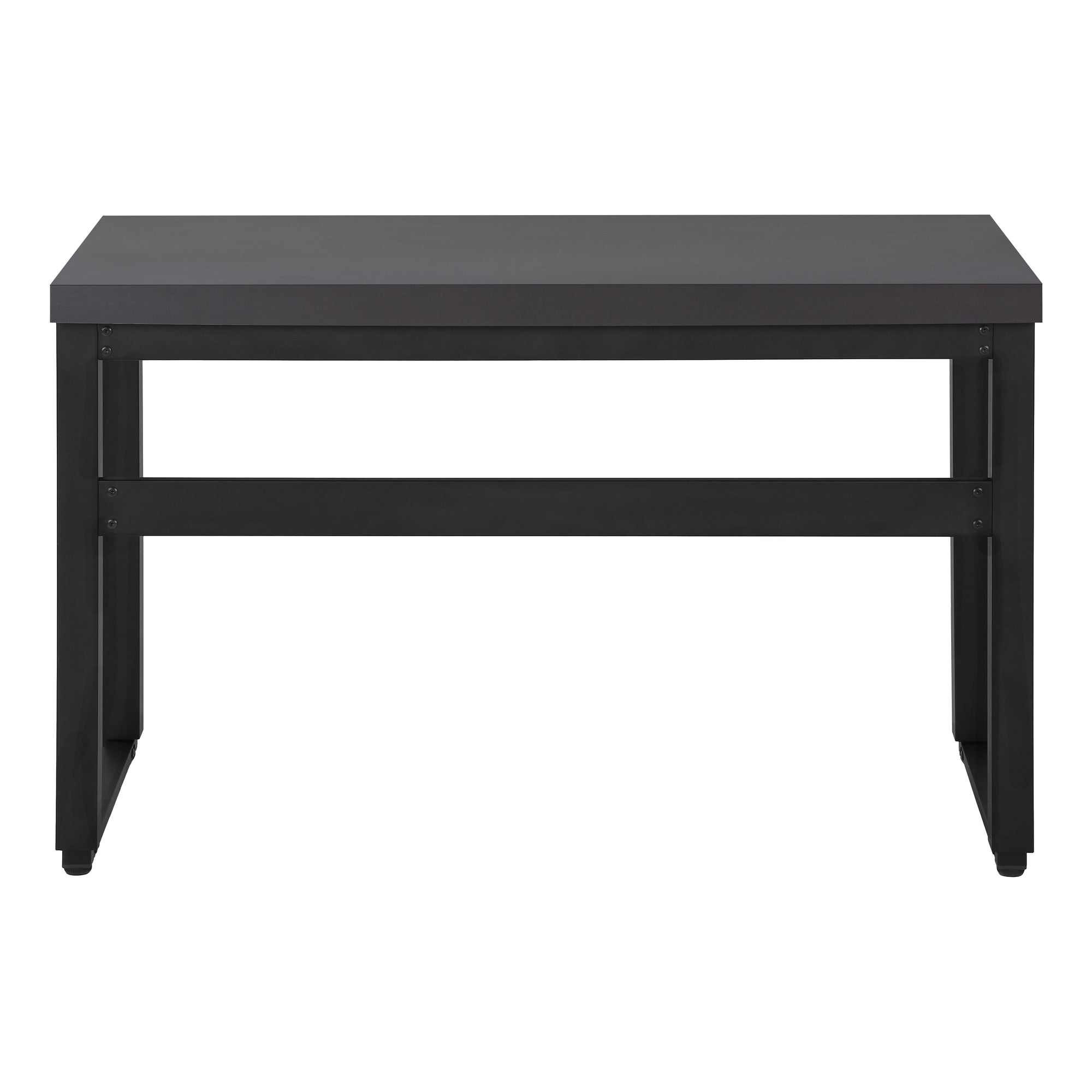 COMPUTER DESK - 48""L / MODERN GREY / ADJ.HEIGHT/ BLACK