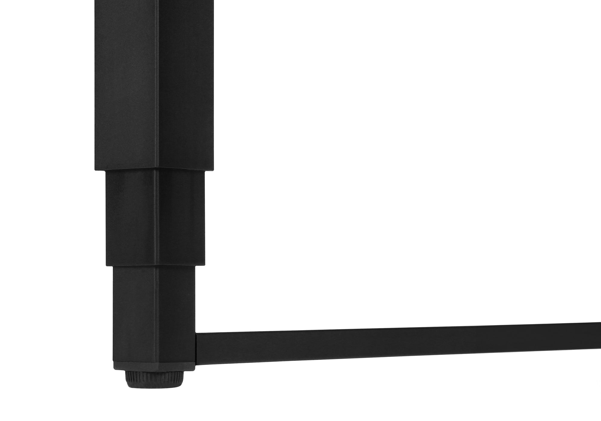 COMPUTER DESK - 48""L / MODERN GREY / ADJ.HEIGHT/ BLACK