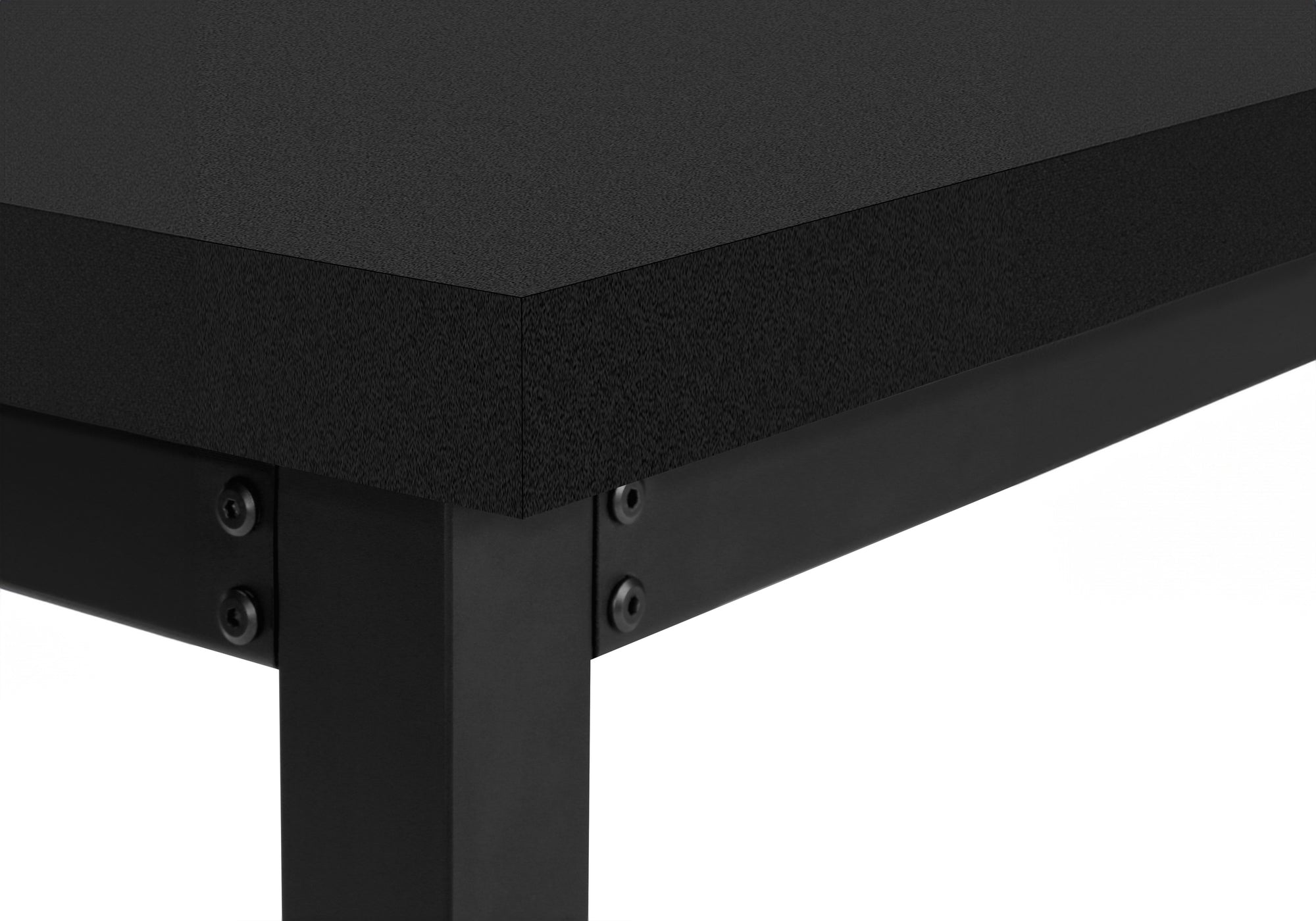 COMPUTER DESK - 48""L / BLACK / ADJ.HEIGHT/ BLACK METAL