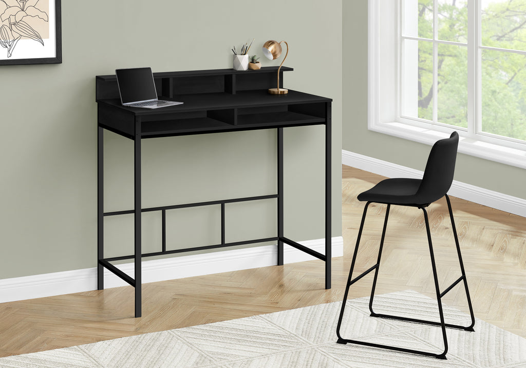 COMPUTER DESK - 48""L / BLACK / BLACK STANDING HEIGHT