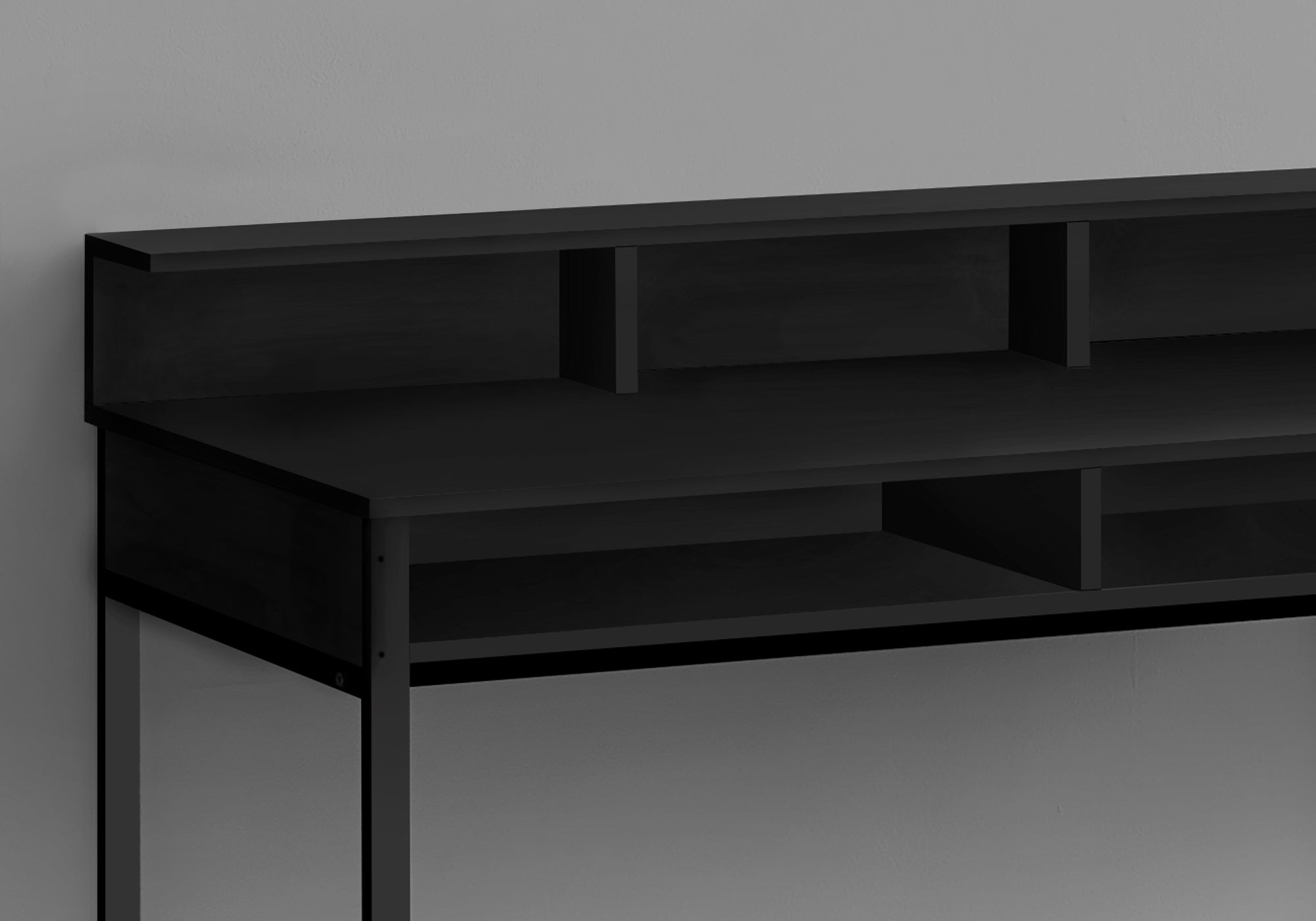 COMPUTER DESK - 48""L / BLACK / BLACK STANDING HEIGHT