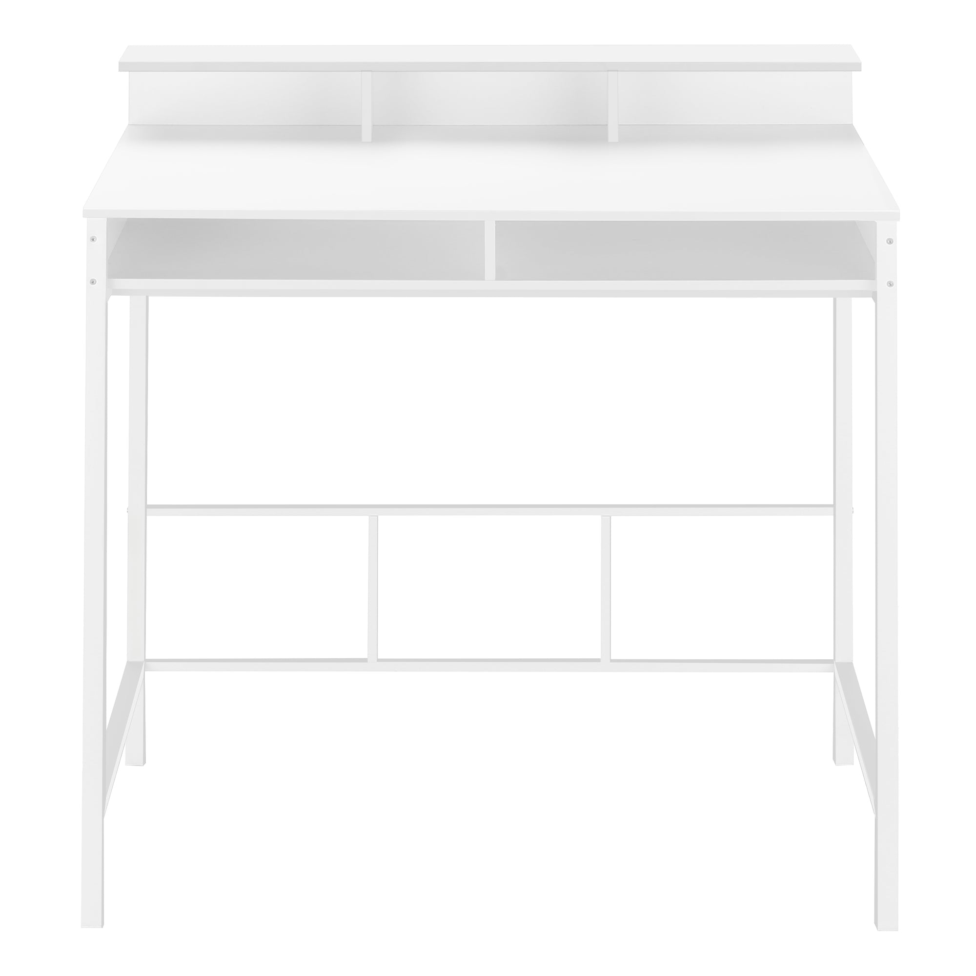 COMPUTER DESK - 48""L / WHITE / WHITE STANDING HEIGHT