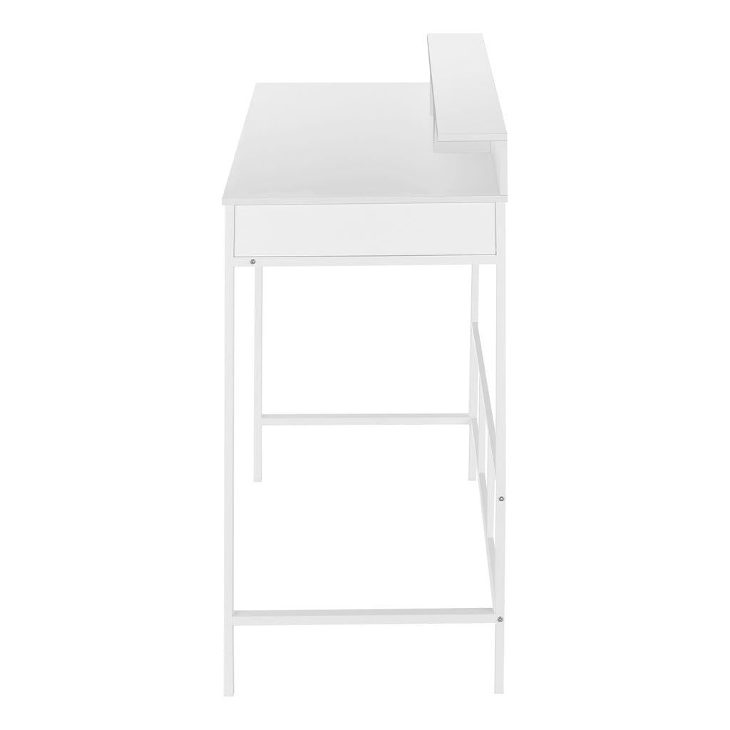 COMPUTER DESK - 48""L / WHITE / WHITE STANDING HEIGHT